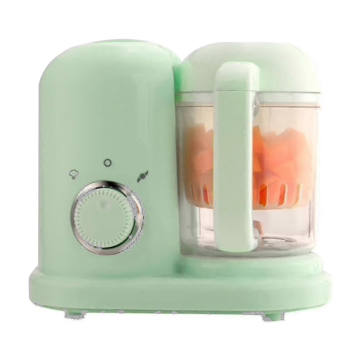 Robot de bucatarie, procesor de piure, 4 functii, compact, verde