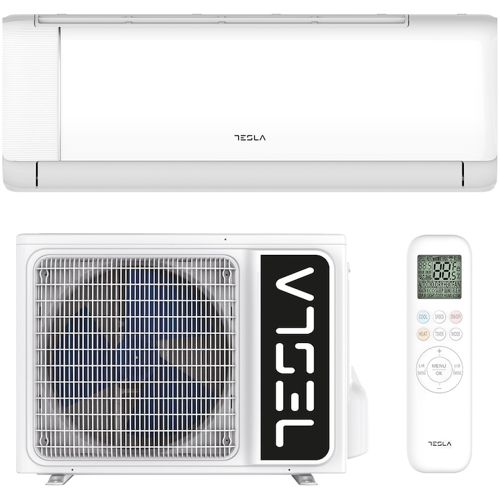Aparat de aer conditionat Tesla Advance TA35QQET WI-FI 12000 BTU, Clasa A+++/A++, Inverter, Incalzire, Turbo, I Feel, Functie Antifungica, Timer, Filtru lavabil, Filtru cu densitate crescuta, flux aer 3D, Incalzire unitate externa, R32