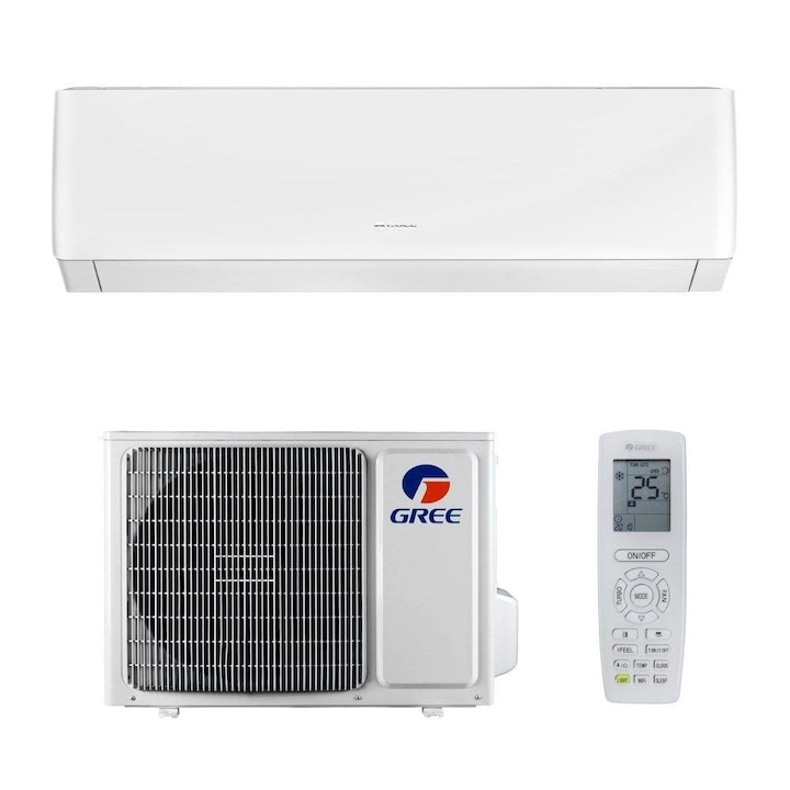 Pulsar GWH09AGAXB-K6DNA1B, 9000 BTU, Clasa A++, Auto-diagnoza, Display LED, Inverter, Alb, Wi-fi, Kit montaj inclus