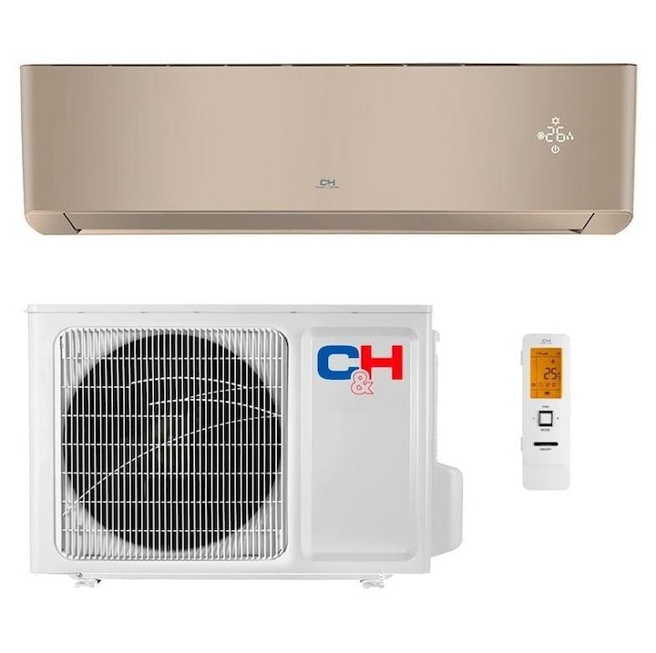 Aparat aer conditionat Cooper&Hunter Supreme Continental CH-S12FTXAL-GD Inverter 12000BTU Clasa A+++/A+++ Wi-Fi Auriu