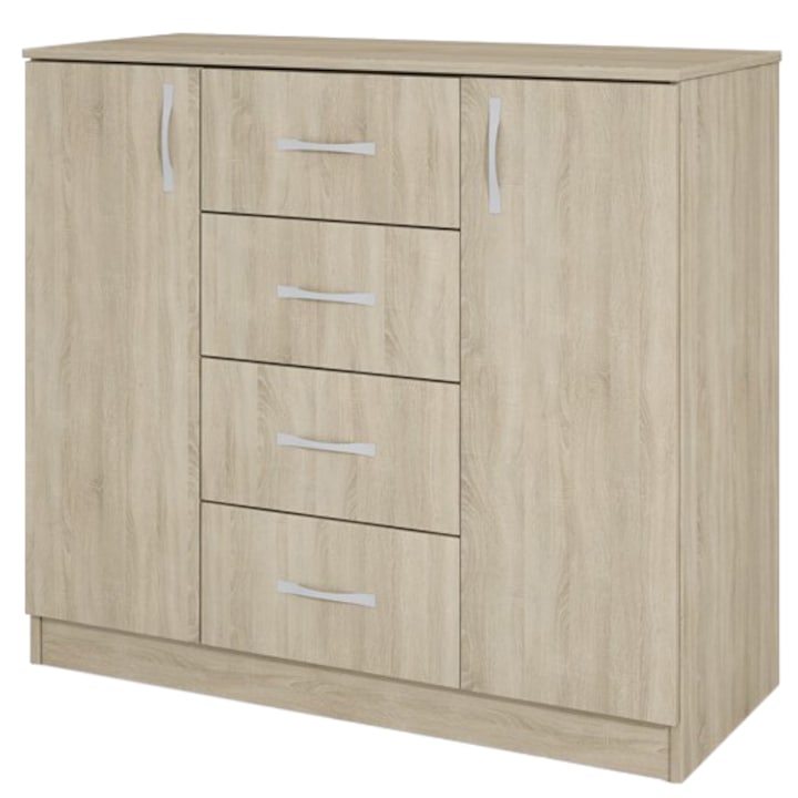 Comoda Irim Spark, 100x43.5x91 cm, Sonoma Dark