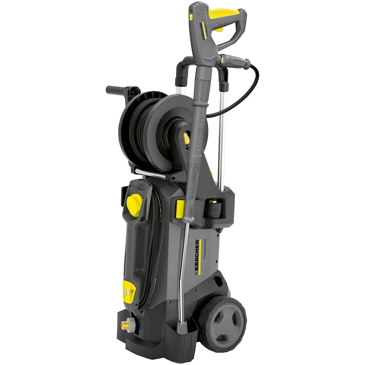 Aparat de spalat cu presiune Karcher Profesional HD 6/13 CX Plus,putere 2900 W, 190 bar presiune maxima, 590 l/h debit apa,furtun 15 m,lance cu jet rotativ,duza tripla manual,pistol Easy!Force