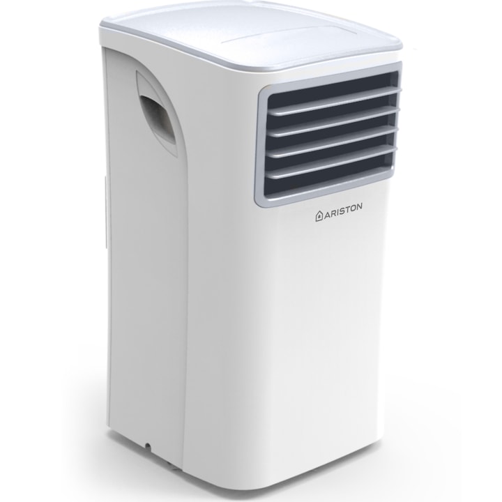 Aparat de aer conditionat portabil Ariston MOBIS 8, 8000 BTU, Functie Ventilatie, Fresh, Sleep, Follow Me, Dezumidificare, Telecomanda, Kit evacuare inclus