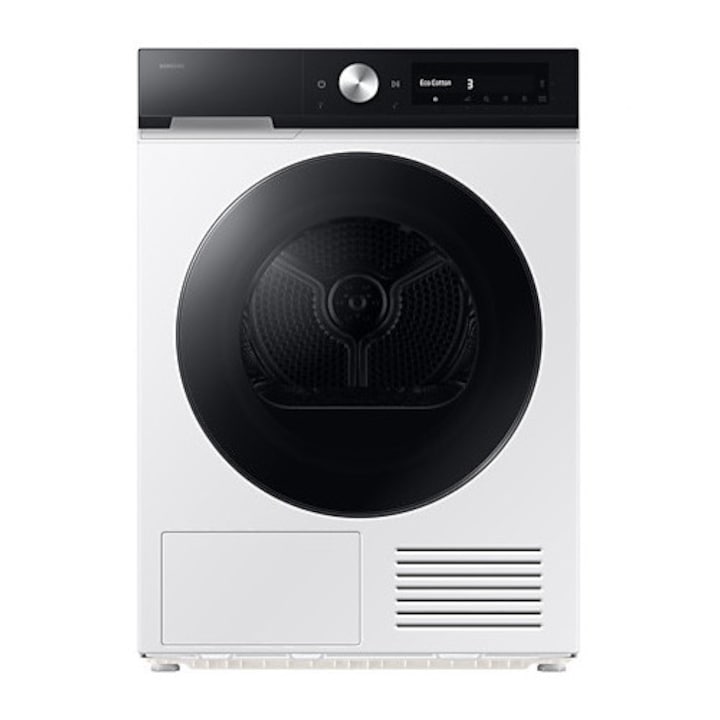 Uscator de rufe Samsung DV90DB7845GEU4, pompa de caldura, 9 kg, Clasa A, SmartThings, AI Control, Hygiene Care, AI Dry,WiFi , Alb