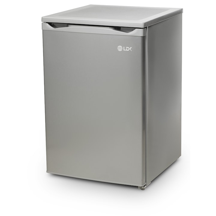 Congelator LDK BD-100S, Clasa E, Capacitate 88 litri, H 85 cm, 3 sertare, Termostat ajustabil, Argintiu