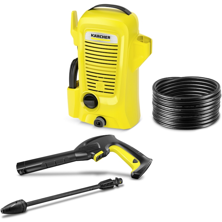 Aparat de spalat cu presiune Karcher K2 Universal Edition, putere 1400 W, 110 bar presiune maxima, 360 l/h debit maxim, 3 m furtun, pistol presiune G 120 Q