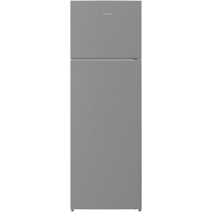 Frigider cu doua usi Arctic AD60310M40S, 306 l, Clasa E, Garden fresh, Iluminare LED, H 175 cm, Argintiu