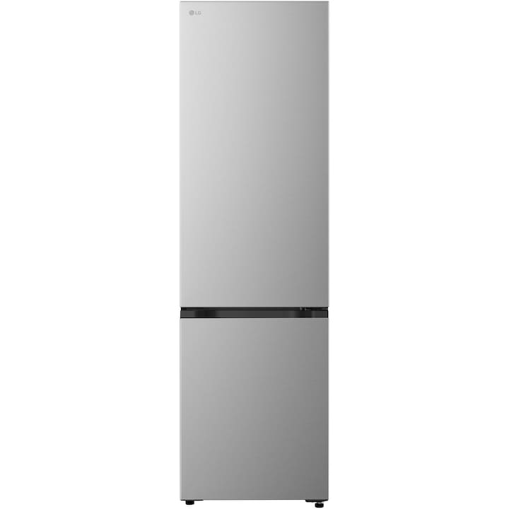 Combina Frigorifica LG, GBBS322CPY, No Frost, 375 L, Wi-Fi, Compresor Smart Inverter, Fresh Converter+, Argintiu, Cls C