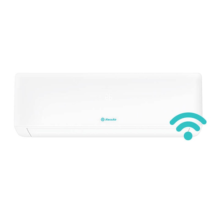 Aparat aer conditionat AlecoAir AC18 AERION, WiFi, 18.000 BTU, A+++, Functie Incalzire, Dezumidificare, Lampa UV-C, ECO, Functie I FEEL, Functie ventilare