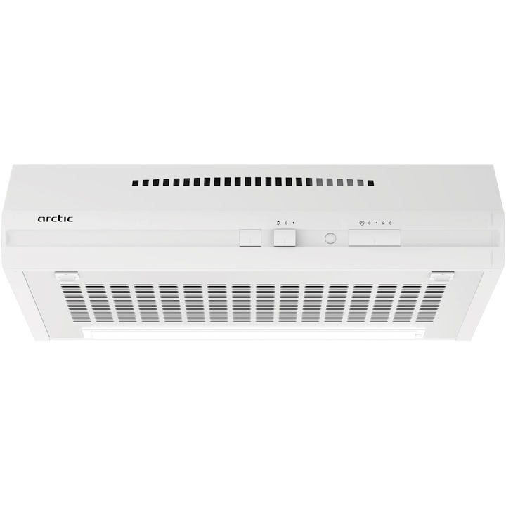 Hota traditionala Arctic AH62, Putere de absorbtie 380 mc/h, 60 cm, Alb