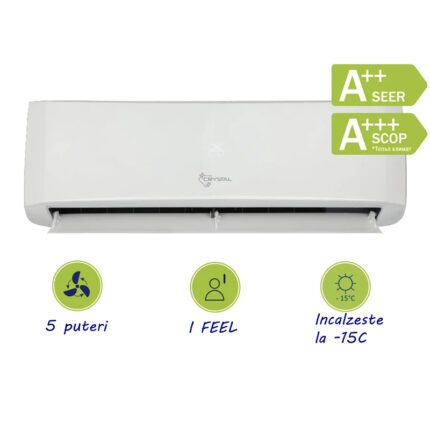 Aer conditionat HomeFort Crystal 24000 BTU Emerald Inverter R32-WiFi optional