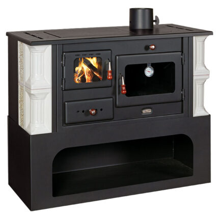 Soba teracota de gatit pe lemne cu cuptor si plita model P34- 10kW