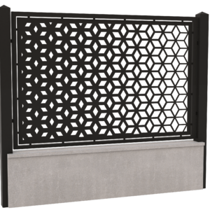 Panou gard din tabla decupata cnc-Model 14