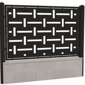 Panou gard din tabla decupata cnc-Model 2