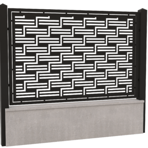 Panou gard din tabla decupata cnc-Model 5
