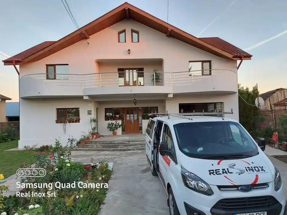 Balustradă inox terasă - lucrare Real Inox 11