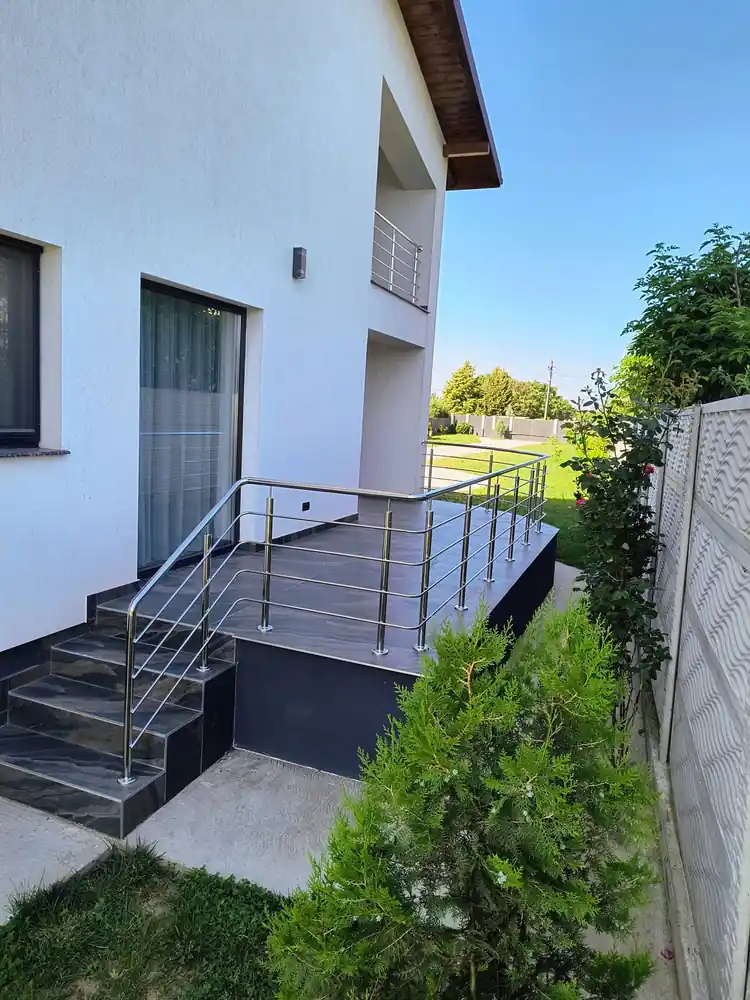 Balustradă inox terasă - lucrare Real Inox 23