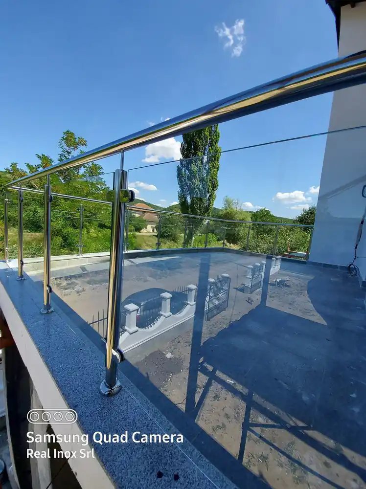 Balustradă inox terasă - lucrare Real Inox 8