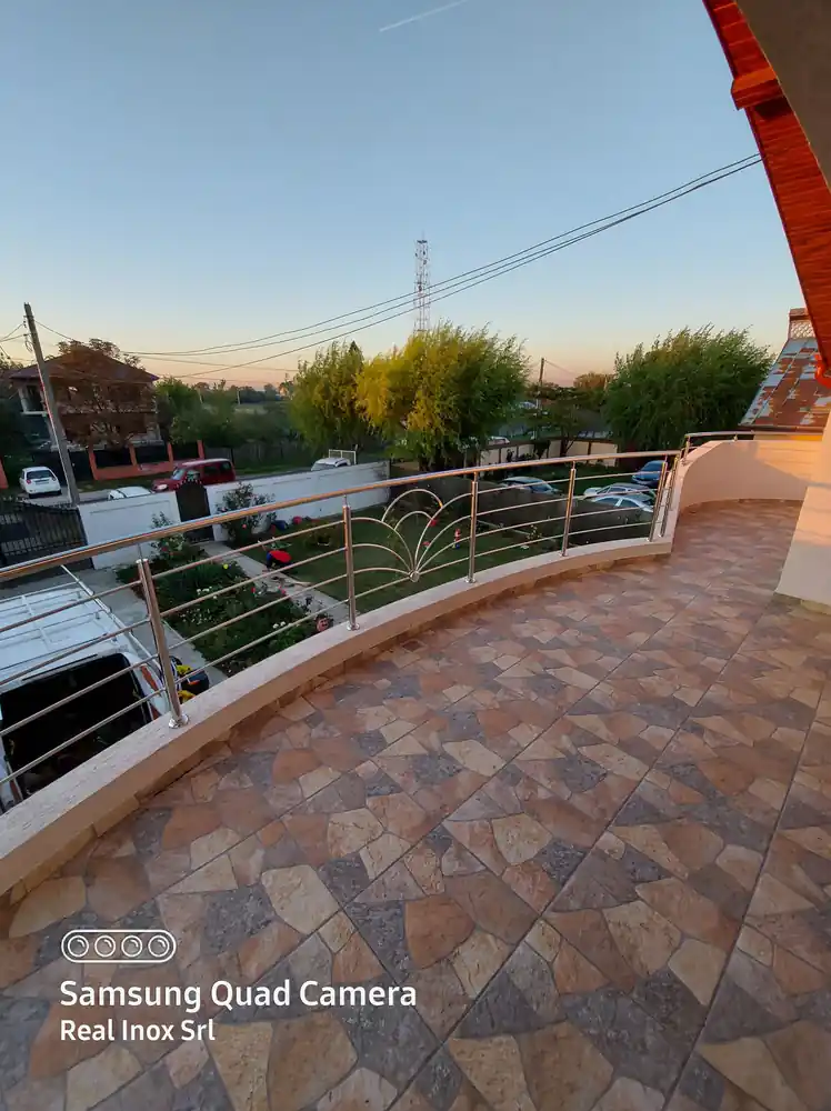 Balustradă inox terasă - lucrare Real Inox 12