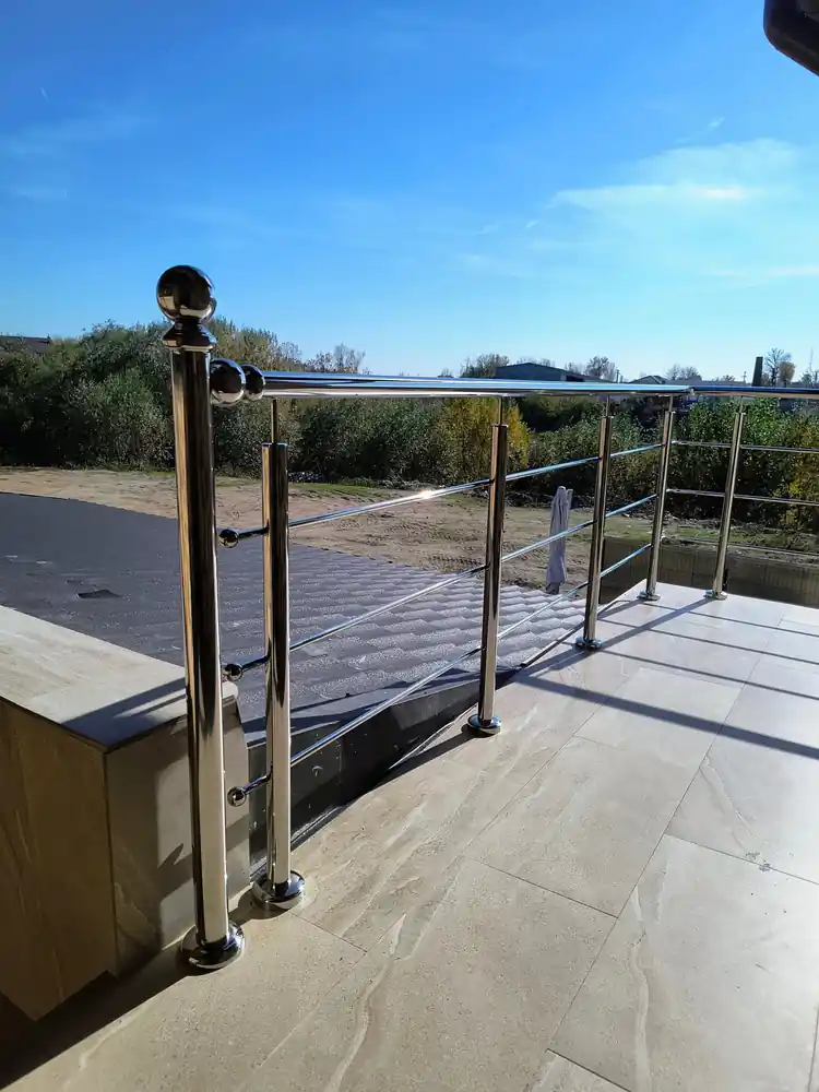 Balustradă inox terasă - lucrare Real Inox 28