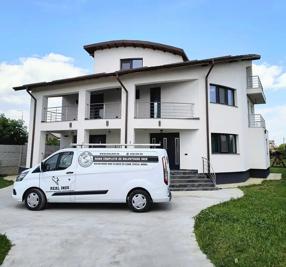 Balustradă inox modernă - lucrare Real Inox 21