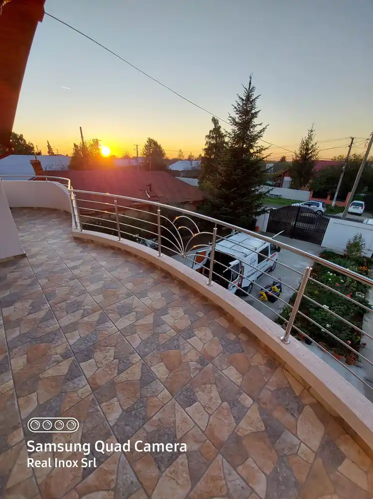 Balustradă inox terasă - lucrare Real Inox 10