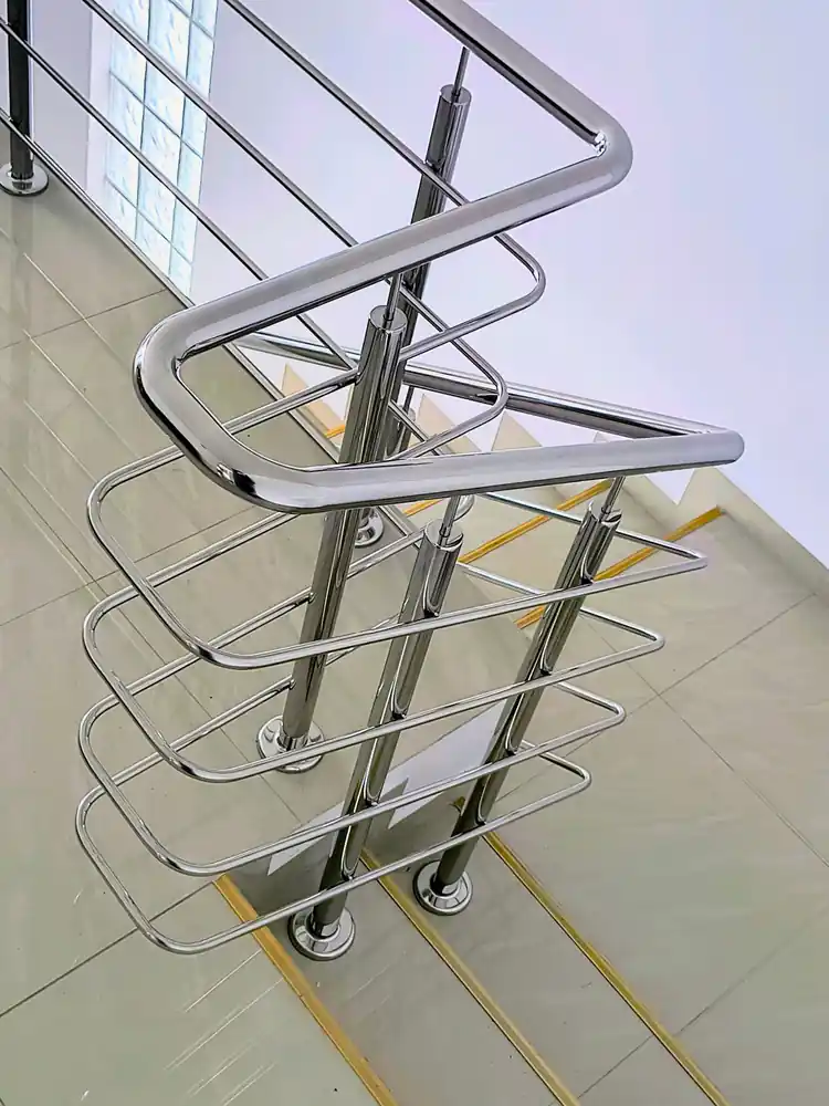 Balustradă inox scări interioare - lucrare Real Inox 30