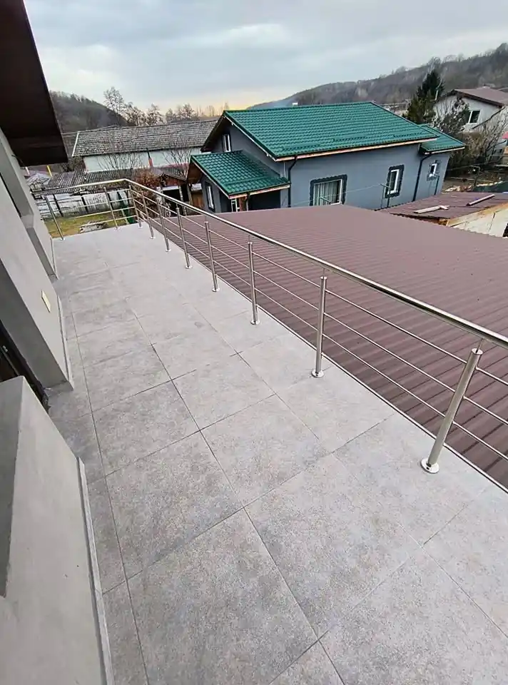 Balustradă inox terasă - lucrare Real Inox 21