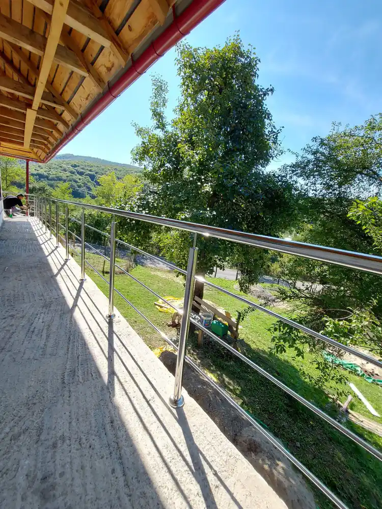 Balustradă inox terasă - lucrare Real Inox 13