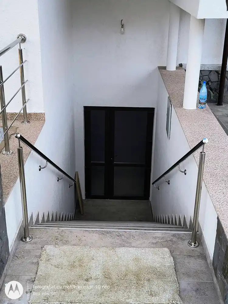 Balustradă inox scări exterioare - lucrare Real Inox 35
