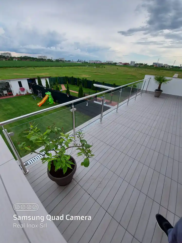 Balustradă inox terasă - lucrare Real Inox 3