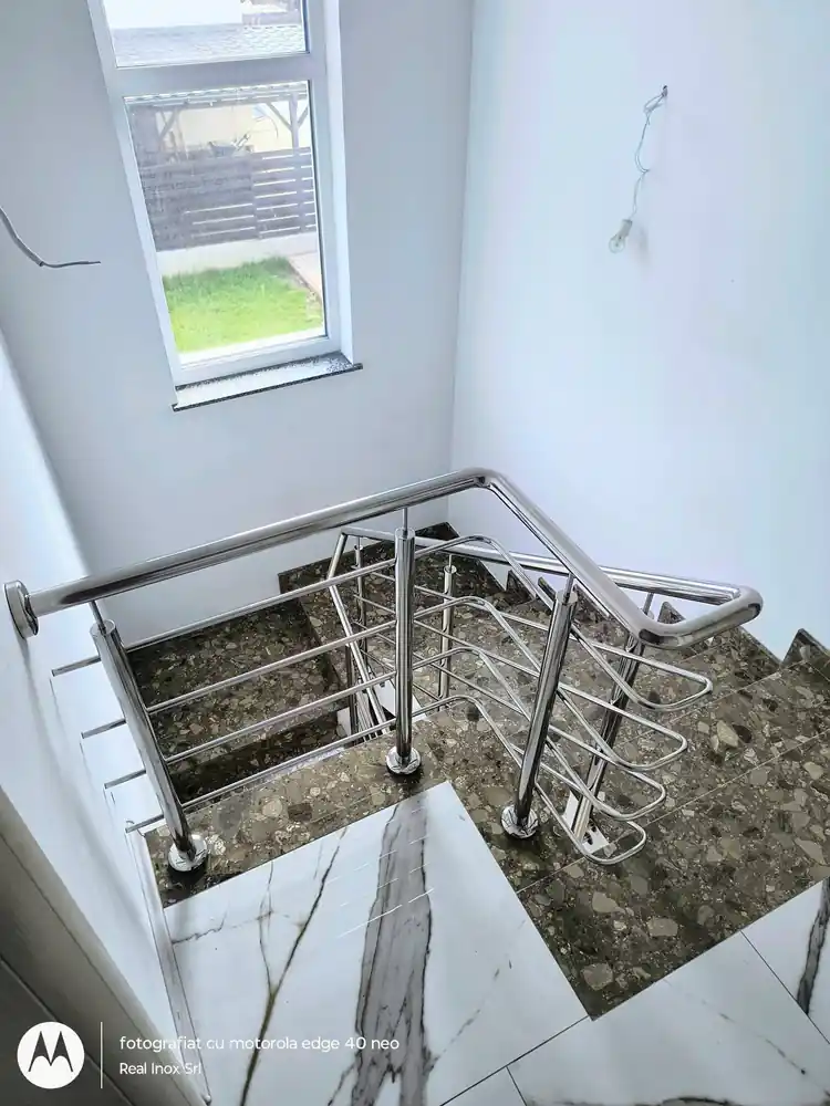 Balustradă inox cu model - lucrare Real Inox 35