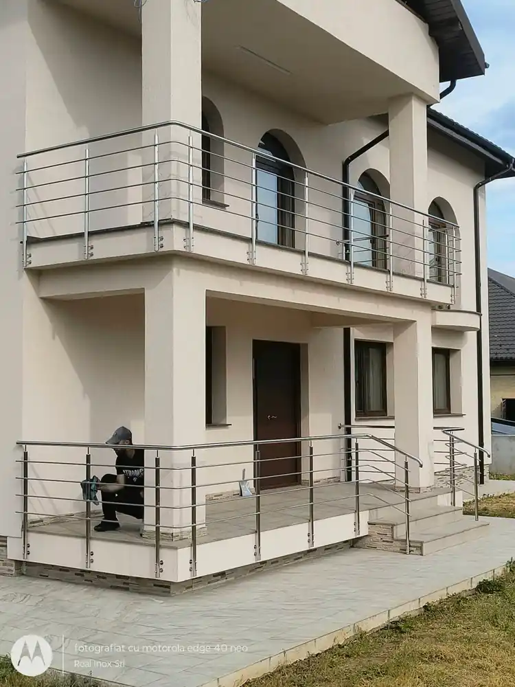 Balustradă inox balcon - lucrare Real Inox 21