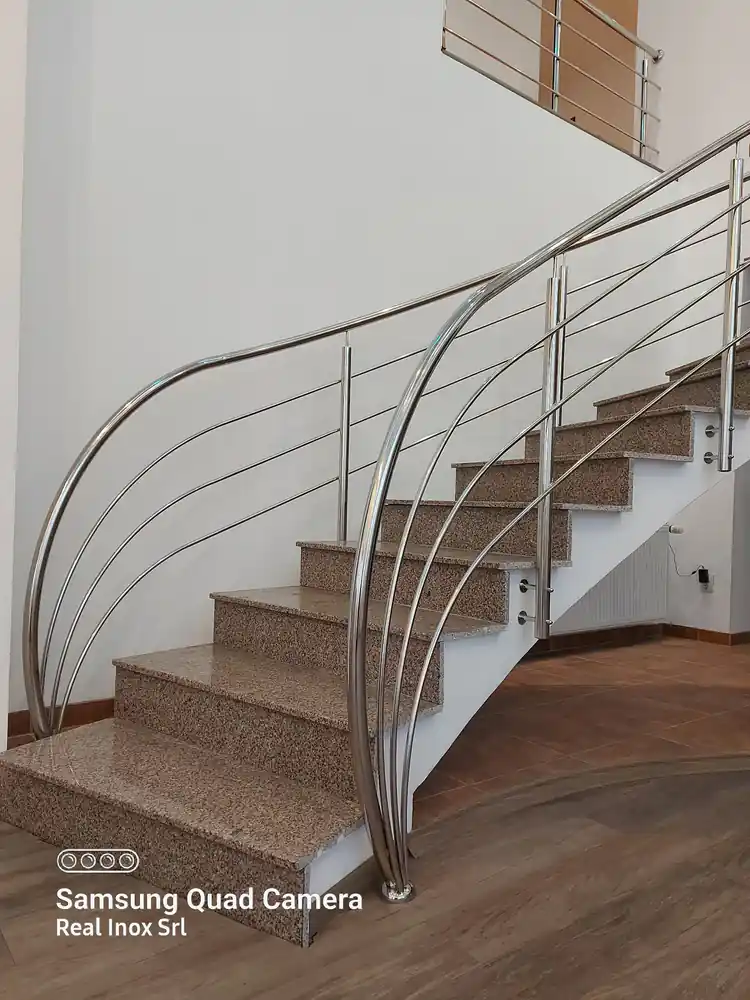 Balustradă inox modernă - lucrare Real Inox 5
