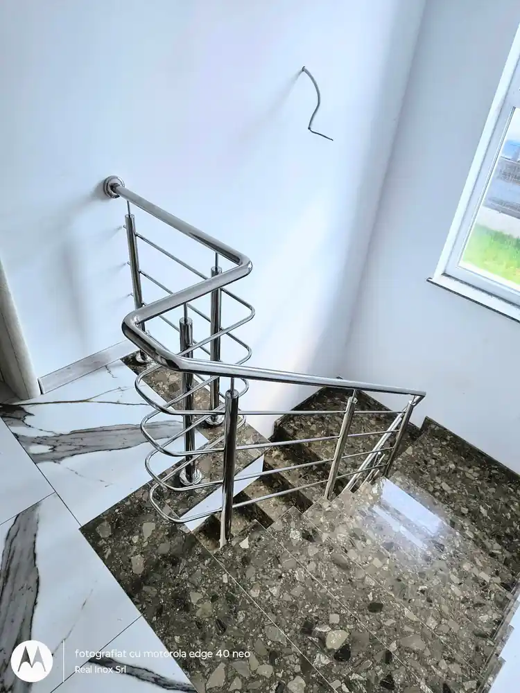 Balustradă inox cu model - lucrare Real Inox 36