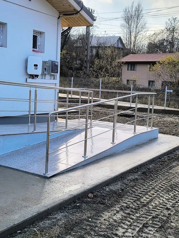 Balustradă inox scări exterioare - lucrare Real Inox 31