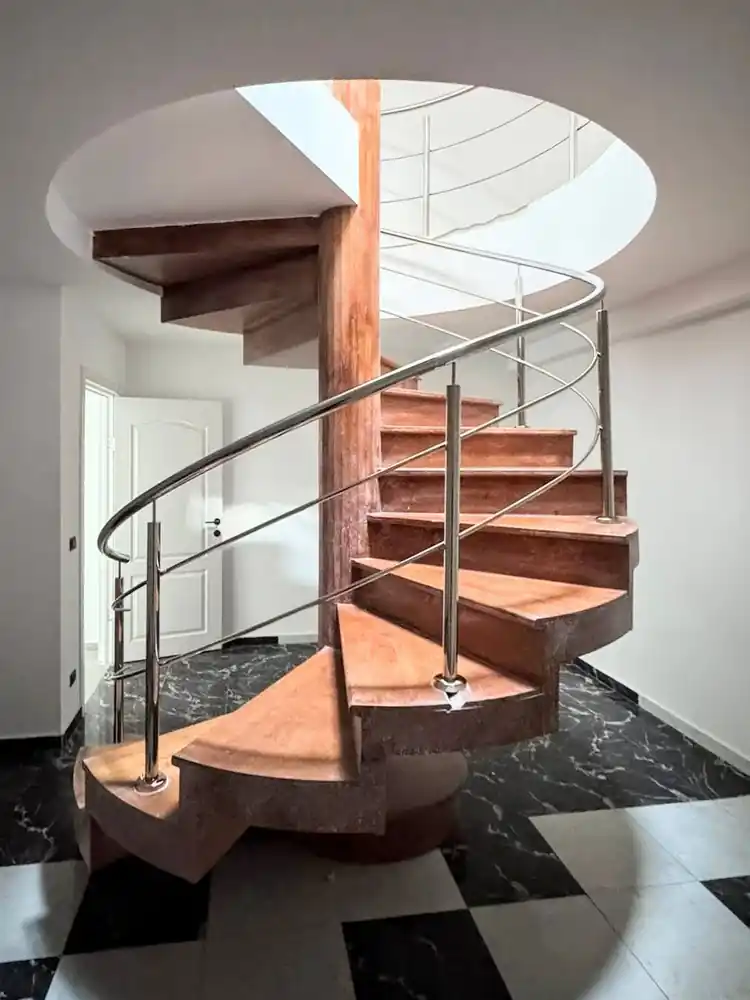 Balustradă inox scări interioare - lucrare Real Inox 46