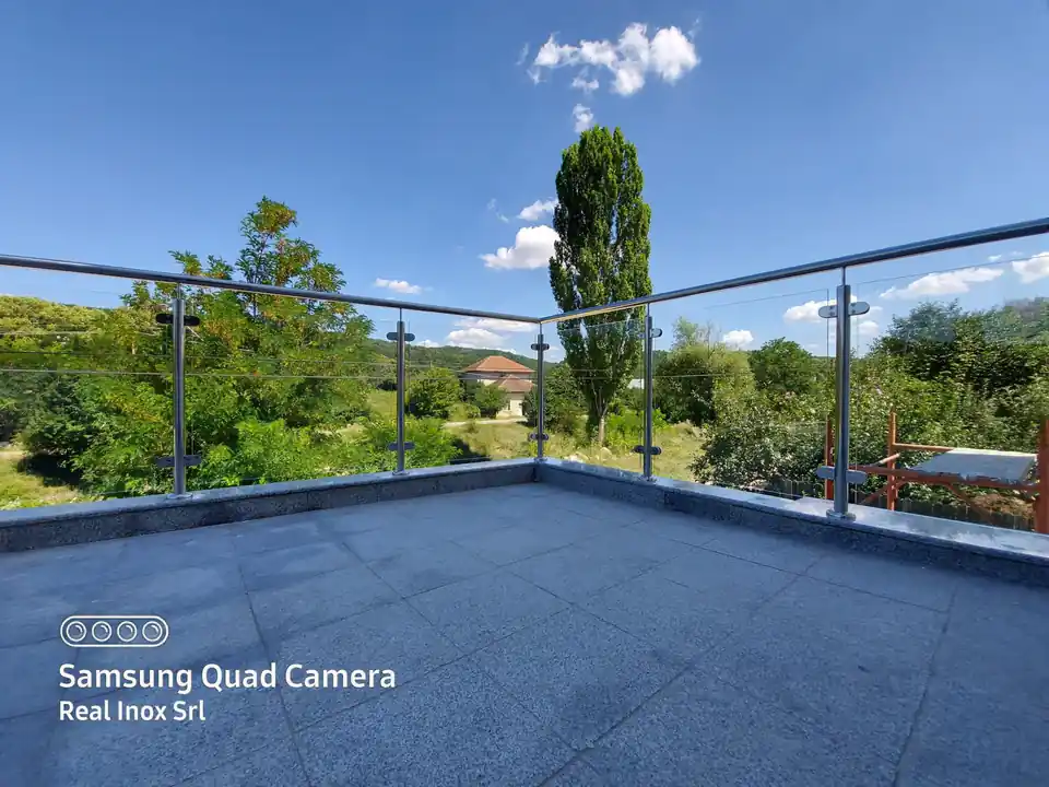 Balustradă inox terasă - lucrare Real Inox 7