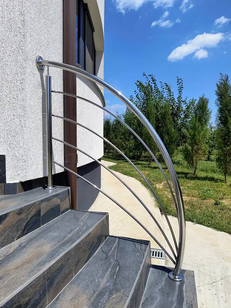 Balustradă inox modernă - lucrare Real Inox 25